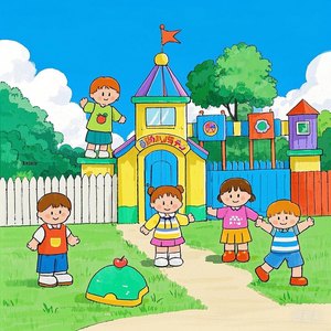 黄色妈妈爰在树林
